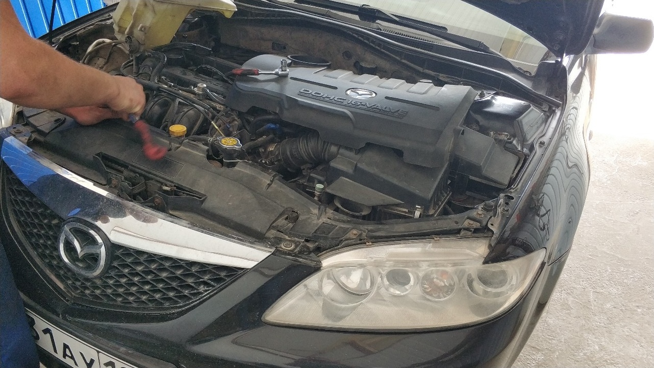 Ремонт прижимной муфты, чистка осушителя 